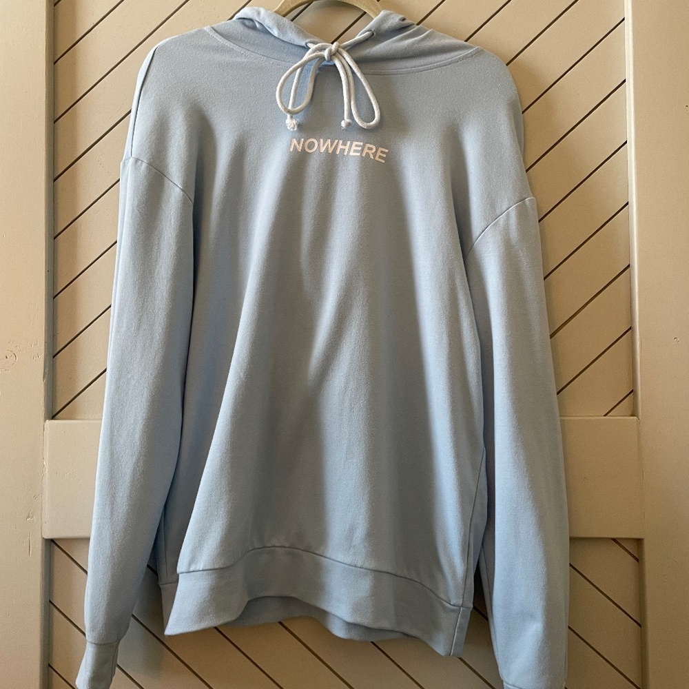 Shein - Light blue Sweater "Nowhere'